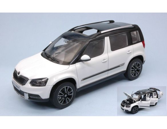 Abrex AB18033SE SKODA YETI FL OUTDOOR 2013 WHITE 1:18 Modellino