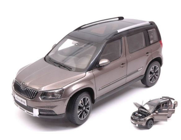 Abrex AB18033SP SKODA YETI FL OUTDOOR 2013 DARK SILVERGOLD 1:18 Modellino