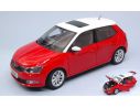 Abrex AB18034SB SKODA FABIA III 2015 RED 1:18 Modellino