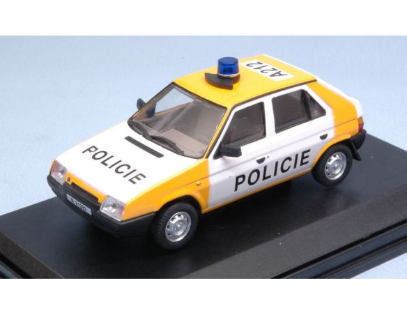 Abrex AB708XA1 SKODA FAVORIT 1987 POLICIE CR 91/92 1:43 Modellino