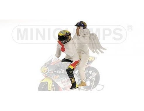 Minichamps PM312990096 FIGURA V.ROSSI 1999 + ANGEL WORLD CHAMPION 1:12 Modellino