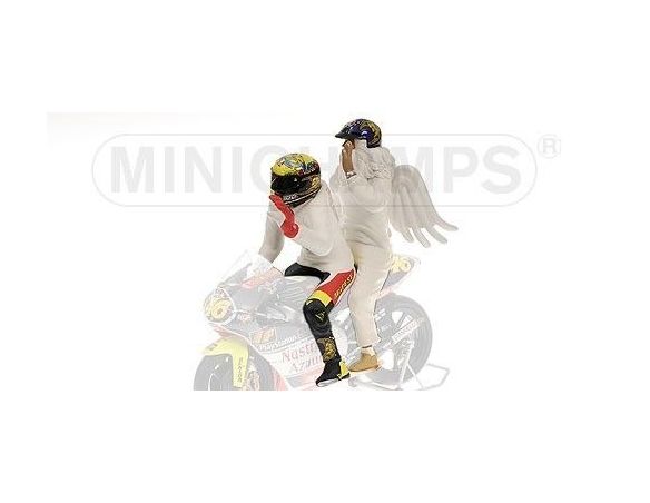 Minichamps PM312990096 FIGURA V.ROSSI 1999 + ANGEL WORLD CHAMPION 1:12 Modellino