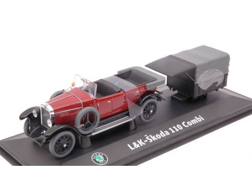 Abrex AB902RC LAURIN & KLEMENT-SKODA 110 COMBI 1927 DARK RED 1:43 Modellino