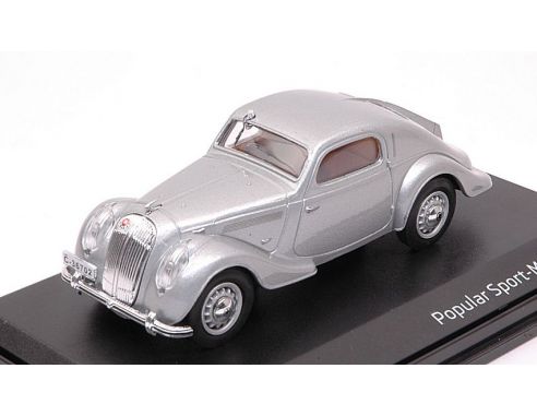 Abrex AB903A SKODA POPULAR SPORT MONTE CARLO 1935 SILVER 1:43 Modellino