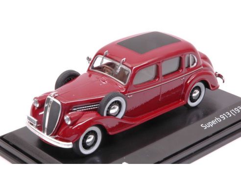Abrex AB904BF SKODA SUPERB 913 1938 DARK RED 1:43 Modellino
