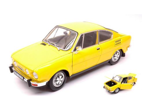 Abrex ABS707GK SKODA 110R COUPE' 1980 YELLOW 1:18 Modellino