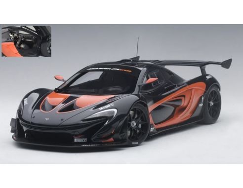 AUTOART AA81543 MC LAREN P1 GTR DARK GREY METALLIC/ORANGE 1:18 Modellino