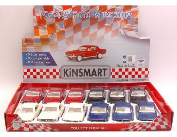 Hot Wheels KT5351D FORD MUSTANG 1964 1:36 Modellino