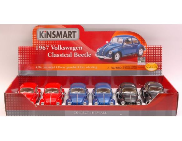 KINSMART KT7002D VW CLASSIC BEETLE 1967 1:24 Modellino