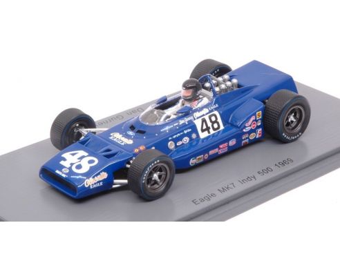 Spark Model S4261 EAGLE MK7 N.48 2nd INDY 500 1969 DAN GURNEY 1:43 Modellino