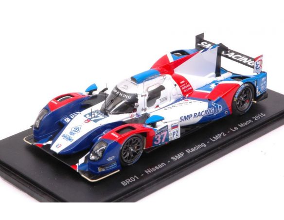Spark Model S4652 BR01-NISSAN N.37 32th LM 2015 M.ALESHIN-K.LADYGIN-A.LADYGIN 1:43 Modellino