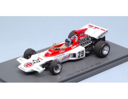Spark Model S5346 LOTUS 72D DAVE CHARLTON 1972 N.29 RETIRED BRITISH GP 1:43 Modellino