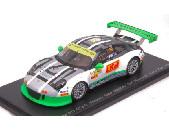 Spark Model SA110 PORSCHE 911 GT3 N.912 2nd MACAU GT WORLD CUP 2016 K.ESTRE 1:43 Modellino