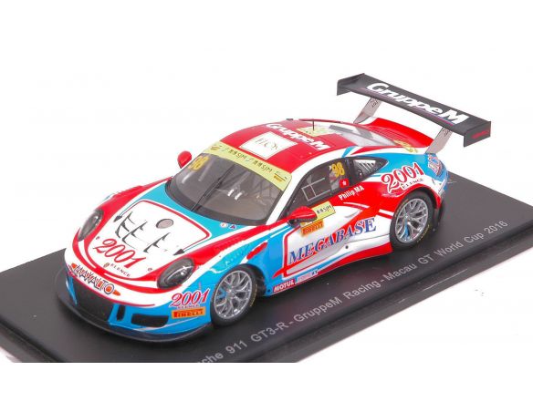 Spark Model SA118 PORSCHE 911 GT3 R N.98 MACAU GT WORLD CUP 2016 MA C.YEUNG PHILIP 1:43 Modellino