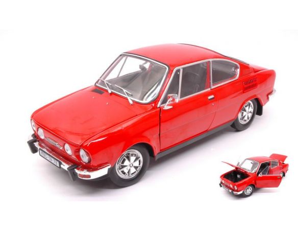 Abrex AB707BD SKODA 110R COUPE' 1980 RED 1:18 Modellino