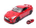 BBURAGO BU21082R NISSAN GT-R 2017 RED 1:24 Modellino