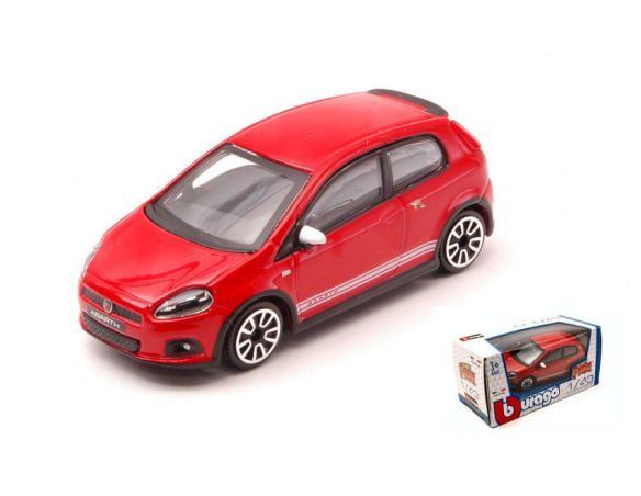 Bburago BU30198R FIAT GRANDE PUNTO ABARTH 2014 RED 1:43 Modellino