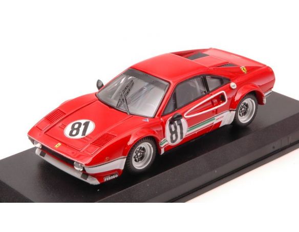 Best Model BT9679 FERRARI 308 GTB LM N.81 BENELUX ZOLDER 1976 M.DANTINNE 1:43 Modellino