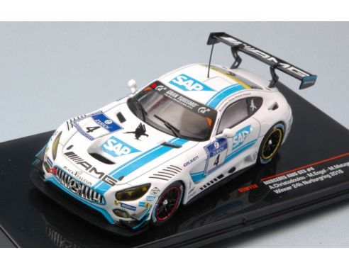 Ixo model GTM112 MERCEDES AMG GT3 N.4 WINNER 24 H NURBURGRING 2016 SCHNEIDER-ENGEL1:43 Modellino