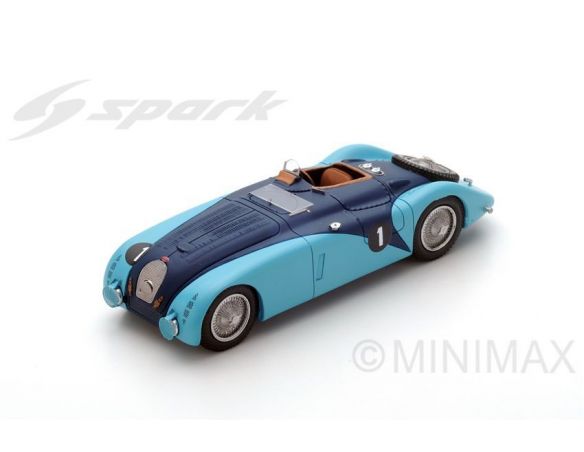 Spark Model S2736 BUGATTI 57G N.1 DNF LM 1937 R.LABRIC-P.VEYRON 1:43 Modellino