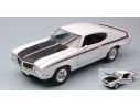 Welly WE22433W BUICK GSX 1970 WHITE W/BLACK STRIPES 1:24 Modellino
