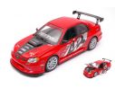 Welly WE22485SR SUBARU IMPREZA PERFORMANCE RED 1:24 Modellino