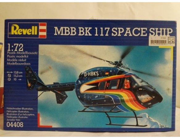 Revell 04408 MBB BK 117 SPACE SHIP 1:72 KIT Modellino