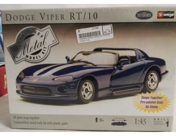 Bburago BB132K DODGE VIPER RT/10 KIT 1:43 Modellino