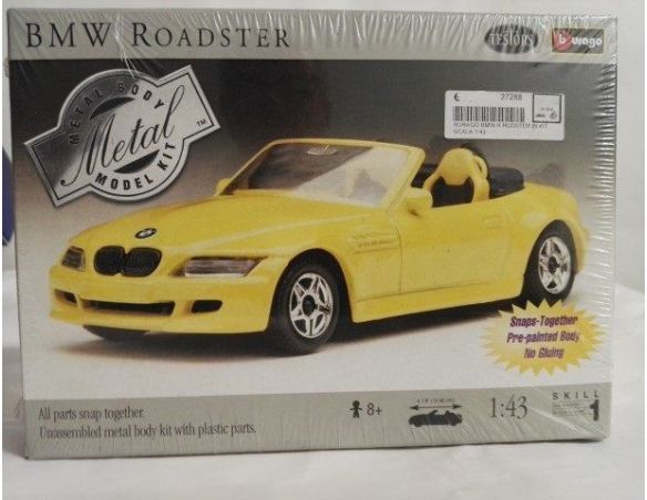 Bburago BMW ROADSTER GIALLA KIT 1:43 Modellino