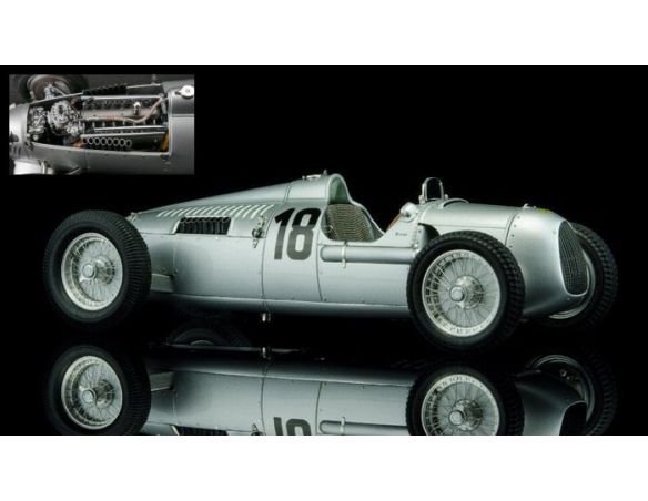 CMC CMC161 AUTO UNION TYP C N.18 WINNER EIFEL NURBURGRING 1936 B.ROSEMEYER 1:18 Modellino