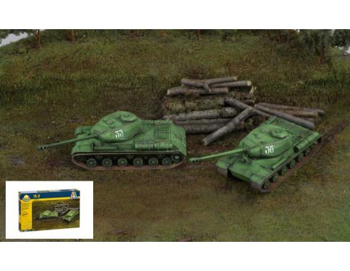 Italeri IT7502 JS 2 STALIN (2 FAST ASSEMBLY) KIT 1:72 Modellino