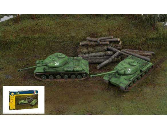 Italeri IT7502 JS 2 STALIN (2 FAST ASSEMBLY) KIT 1:72 Modellino