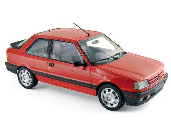 Norev NV184880 PEUGEOT 309 GTI 1998 VALLELUNGA RED 1:18 Modellino