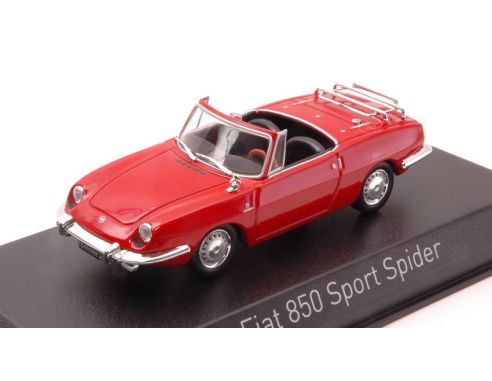 Norev NV778508 FIAT 850 SPORT SPIDER 1968 RED 1:43 Modellino
