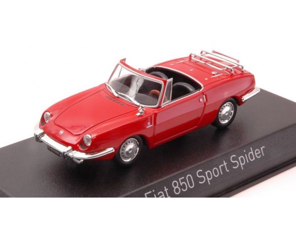 Norev NV778508 FIAT 850 SPORT SPIDER 1968 RED 1:43 Modellino