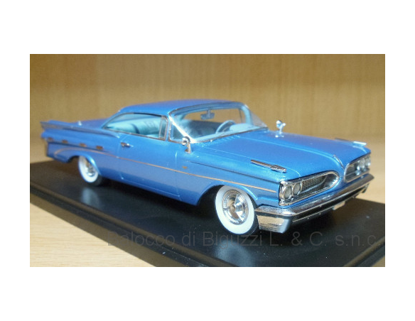 Neo Scale Models NEO46076 PONTIAC BONNEVILLE HARDTOP 1959 LIGHT BLUE 1:43 Modellino
