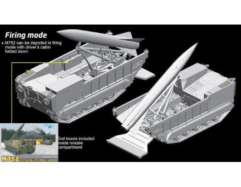 Dragon D3576 M752 TACTICAL BALLISTIC MISSILE LAUNCHER KIT 1:35 Modellino