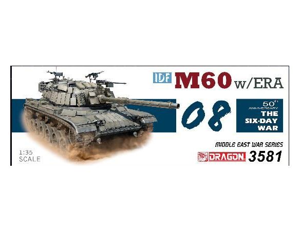Dragon D3581 M60 W/ERA THE SIX DAY WAR KIT 1:35 Modellino
