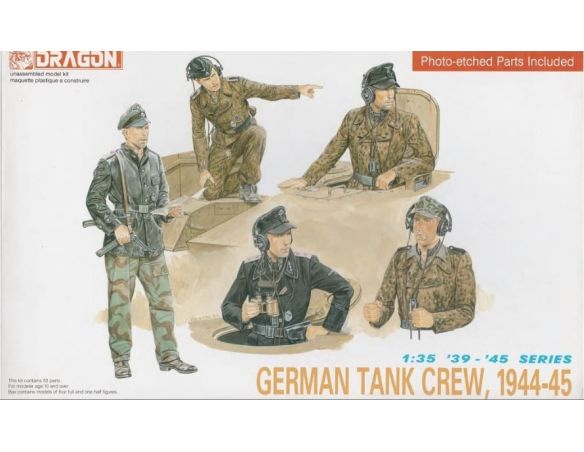 Dragon D6014 GERMAN TANK CREW 1944-45  KIT 1:35 Modellino