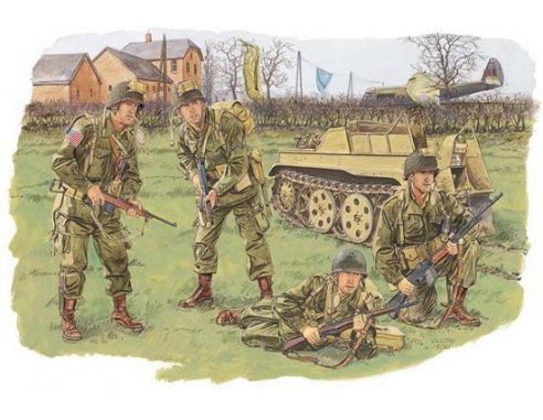 Dragon D6148 US ARMY AIRBORNE 1945  KIT 1:35 Modellino