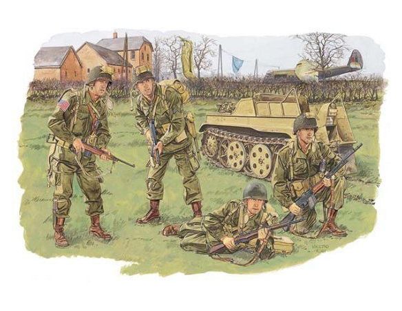 Dragon D6148 US ARMY AIRBORNE 1945  KIT 1:35 Modellino