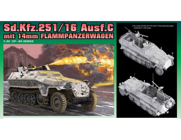 Dragon D6864 SD.KFZ 251/16 C FLAMMPANZERWAGEN KIT 1:35 Modellino
