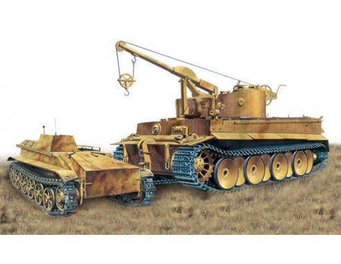 Dragon D6865 TIGER I & BORGWARD IV HEAVY DEMOLITION CHARGE VEHICLE KIT 1:35 Modellino