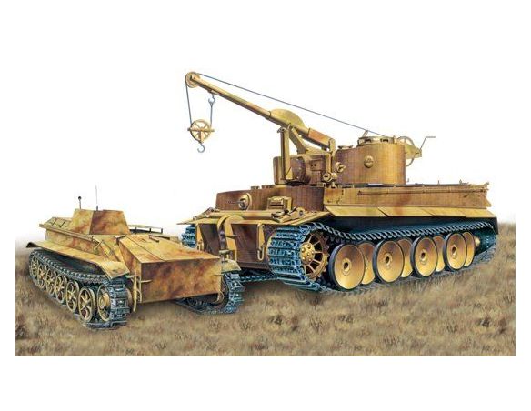 Dragon D6865 TIGER I & BORGWARD IV HEAVY DEMOLITION CHARGE VEHICLE KIT 1:35 Modellino