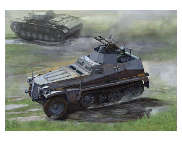 Dragon D6878 SD.KFZ 250/4 AUSF A, LEICHTER TRUPPENLUFTSCHUTZPANZERWAGEN KIT 1:35 Modellino