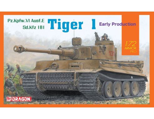 Dragon D7482 TIGER I EARLY PRODUCTION KIT 1:72 Modellino