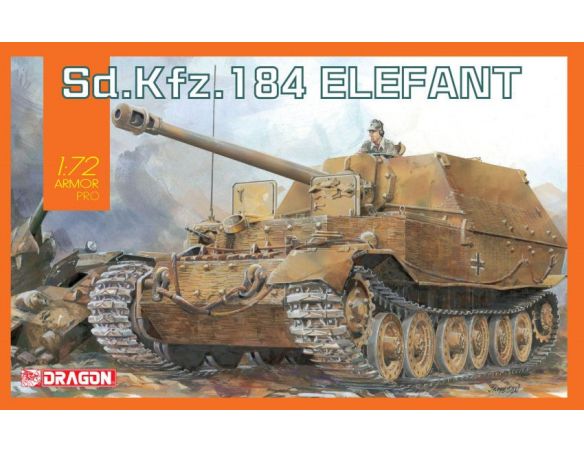 Dragon D7515 SD.KFZ.184 ELEFANT KIT 1:72 Modellino