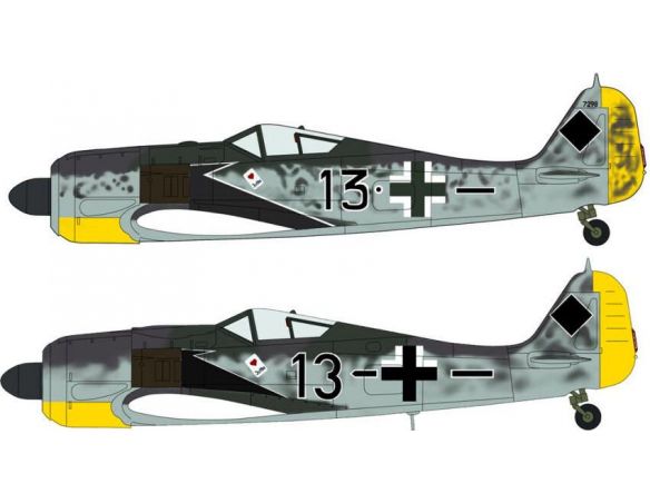 Hasegawa HG02003 FOCKE WULF FW190A -5/6/8 PRILLER (2 KITS IN THE BOX) KIT 1:72 Modellino