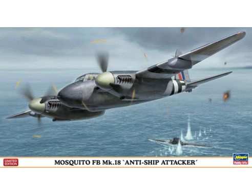 Hasegawa HG02024 MOSQUITO MK18 ANTI SHIP ATTACKER KIT 1:72 Modellino