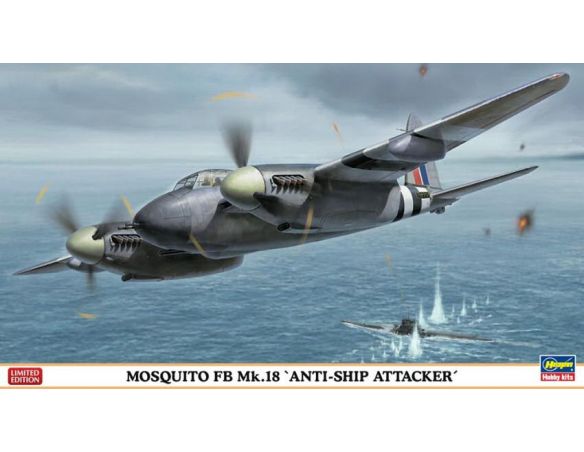 Hasegawa HG02024 MOSQUITO MK18 ANTI SHIP ATTACKER KIT 1:72 Modellino